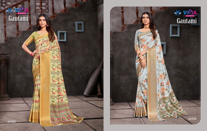 Vipul Gautami Festive Wear Wholesale Printed Designer Sarees Catalog